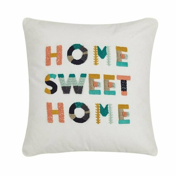 Puesta En Escena 16 in. Home Sweet Home Embroidered Decorative Throw Pillow PU3689149